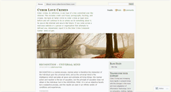 Desktop Screenshot of cyberlovecrimes.wordpress.com
