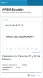 Mobile Screenshot of apemecuador.wordpress.com