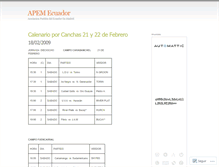 Tablet Screenshot of apemecuador.wordpress.com