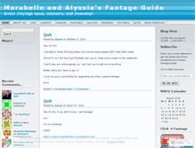 Tablet Screenshot of morlyssiafantages.wordpress.com