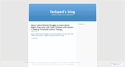 Desktop Screenshot of fedsped.wordpress.com