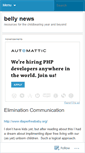 Mobile Screenshot of bellynews.wordpress.com
