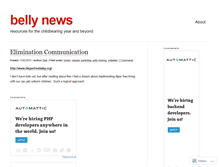 Tablet Screenshot of bellynews.wordpress.com