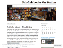 Tablet Screenshot of fairfieldbooksonstation.wordpress.com