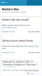 Mobile Screenshot of mollieswar.wordpress.com
