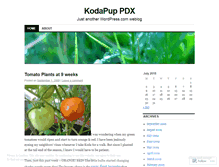 Tablet Screenshot of kodapup.wordpress.com