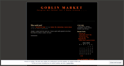Desktop Screenshot of goblinmarket.wordpress.com