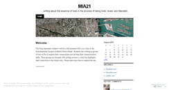 Desktop Screenshot of mia21.wordpress.com