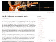 Tablet Screenshot of matthewcarter.wordpress.com