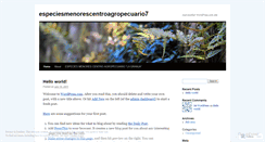 Desktop Screenshot of especiesmenorescentroagropecuario7.wordpress.com