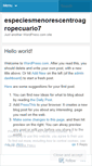 Mobile Screenshot of especiesmenorescentroagropecuario7.wordpress.com