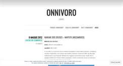 Desktop Screenshot of onnivoro.wordpress.com