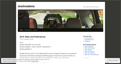 Desktop Screenshot of dustinadams.wordpress.com