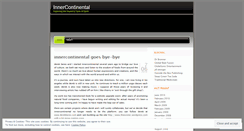 Desktop Screenshot of innercontinental.wordpress.com