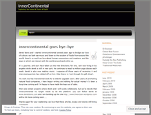 Tablet Screenshot of innercontinental.wordpress.com