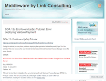 Tablet Screenshot of middlewarebylink.wordpress.com