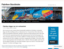Tablet Screenshot of fabrikenstockholm.wordpress.com