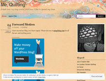 Tablet Screenshot of mequilting.wordpress.com