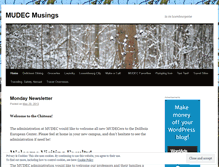 Tablet Screenshot of mudecactivities.wordpress.com