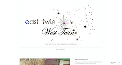 Desktop Screenshot of easttwinwesttwin.wordpress.com