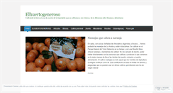 Desktop Screenshot of elhuertogeneroso.wordpress.com