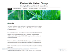 Tablet Screenshot of eastonmeditation.wordpress.com