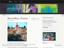 Tablet Screenshot of juliewecker.wordpress.com