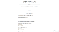 Desktop Screenshot of ladygoverna.wordpress.com