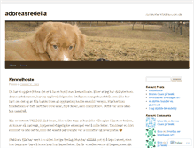 Tablet Screenshot of adoreasredella.wordpress.com