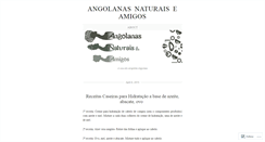 Desktop Screenshot of angolanasnaturais.wordpress.com