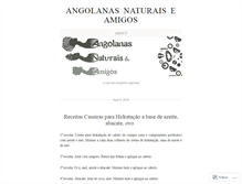 Tablet Screenshot of angolanasnaturais.wordpress.com