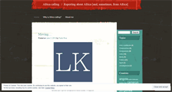 Desktop Screenshot of africacalling.wordpress.com