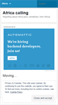 Mobile Screenshot of africacalling.wordpress.com