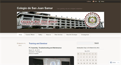Desktop Screenshot of colegiodesanjuansamar.wordpress.com