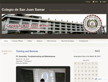 Tablet Screenshot of colegiodesanjuansamar.wordpress.com