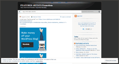 Desktop Screenshot of featuredartists.wordpress.com
