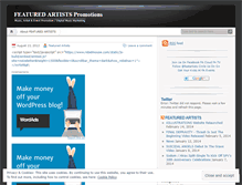 Tablet Screenshot of featuredartists.wordpress.com