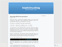 Tablet Screenshot of bladislinuxblog.wordpress.com