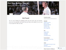 Tablet Screenshot of bobbysavoy.wordpress.com