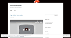 Desktop Screenshot of onlinepokerguys.wordpress.com