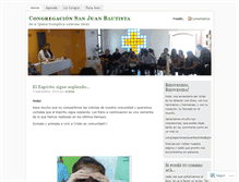 Tablet Screenshot of congregacionsanjuanbautista.wordpress.com