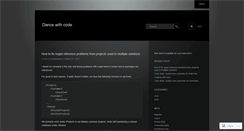 Desktop Screenshot of dancewithcode.wordpress.com
