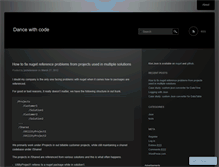 Tablet Screenshot of dancewithcode.wordpress.com