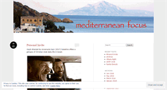 Desktop Screenshot of mediterraneanfocus.wordpress.com
