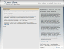Tablet Screenshot of ciberanalises.wordpress.com