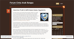 Desktop Screenshot of forumcintaanakbangsa.wordpress.com