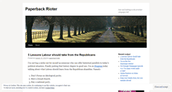 Desktop Screenshot of paperbackrioter.wordpress.com