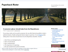 Tablet Screenshot of paperbackrioter.wordpress.com