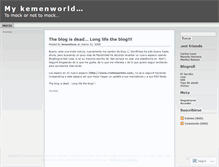 Tablet Screenshot of kementeus.wordpress.com