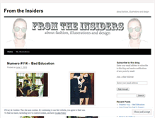 Tablet Screenshot of fromtheinsiders.wordpress.com